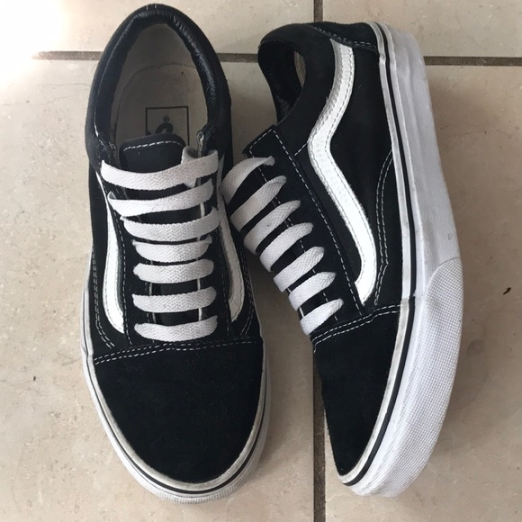 black vans womens size 7